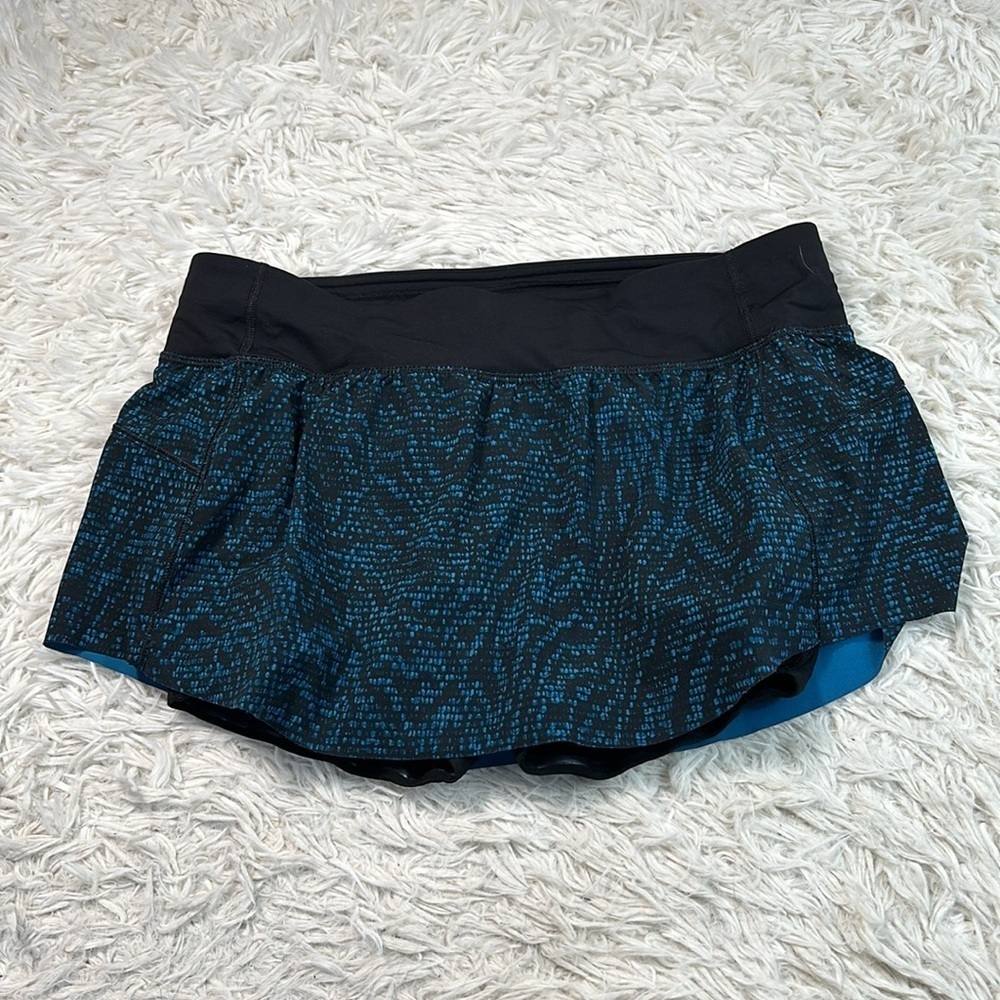 Lululemon Final Lap Skirt Pulse Capri Black / Black
